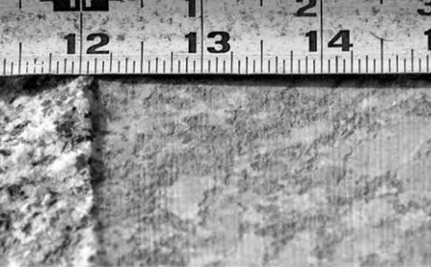 Figure 10.25. Striations on the stone at Abu Roash