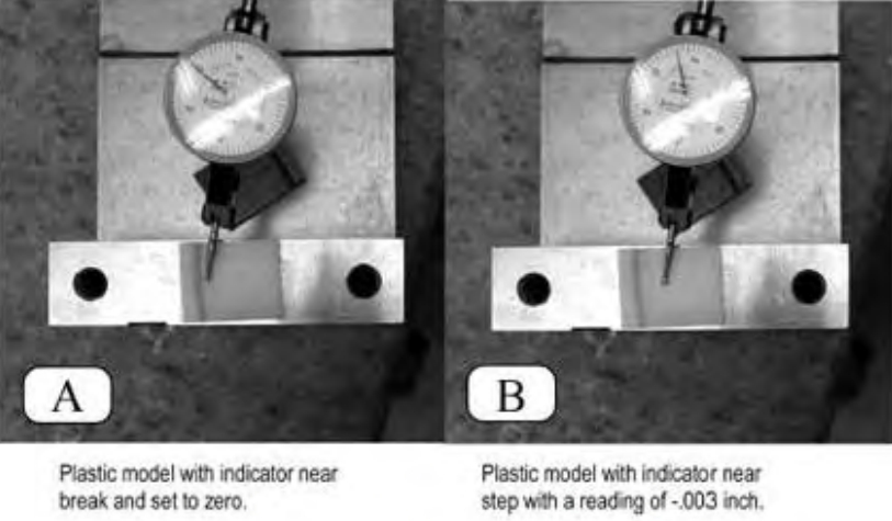 Figure 10.29. Machined model with step