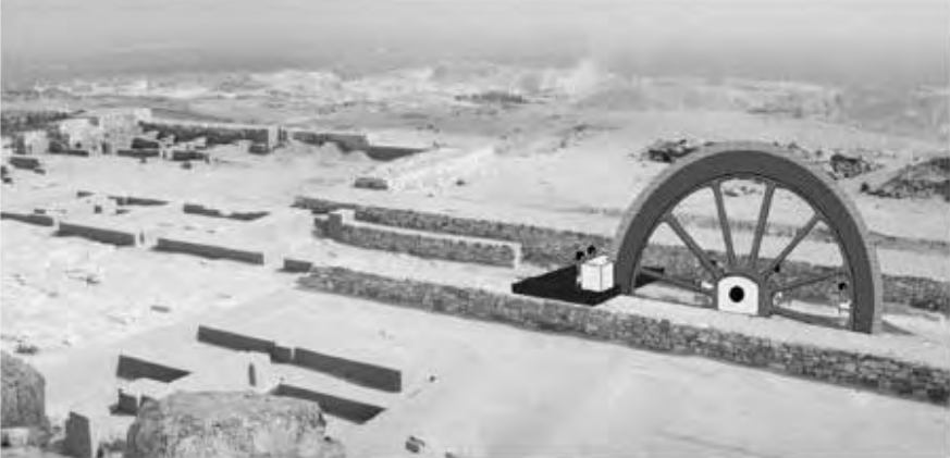 Figure 10.32. Abu Roash with a megasaw installed in its trench