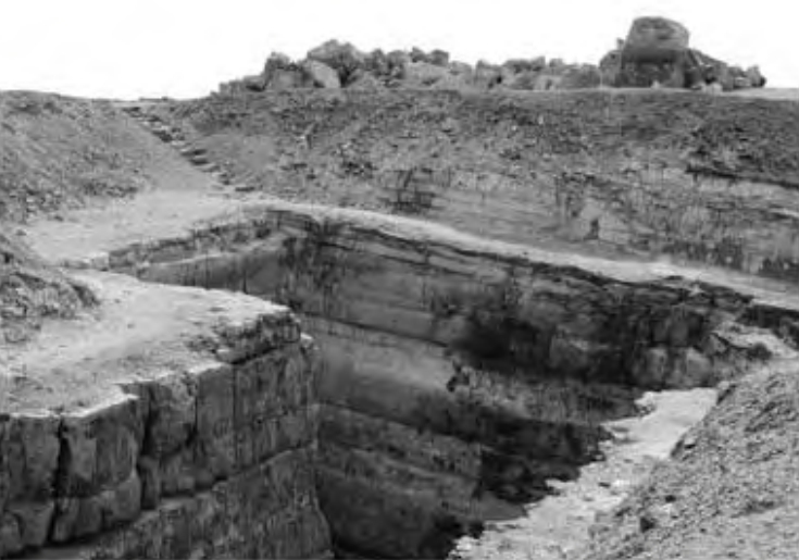 Figure 10.5. The pit from the top of the pyramid