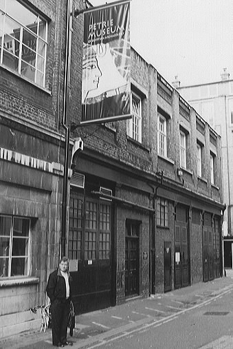 Christopher Dunn outside the Petrie Museum in 2003