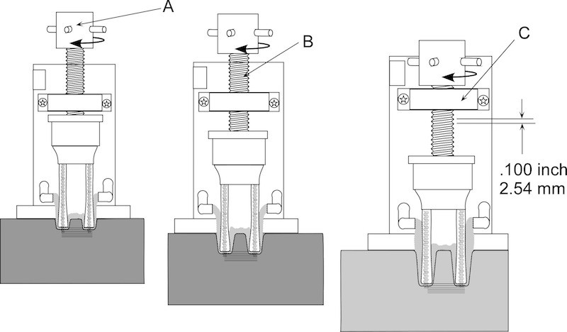Figure 10. Ultrasonic machining of granite