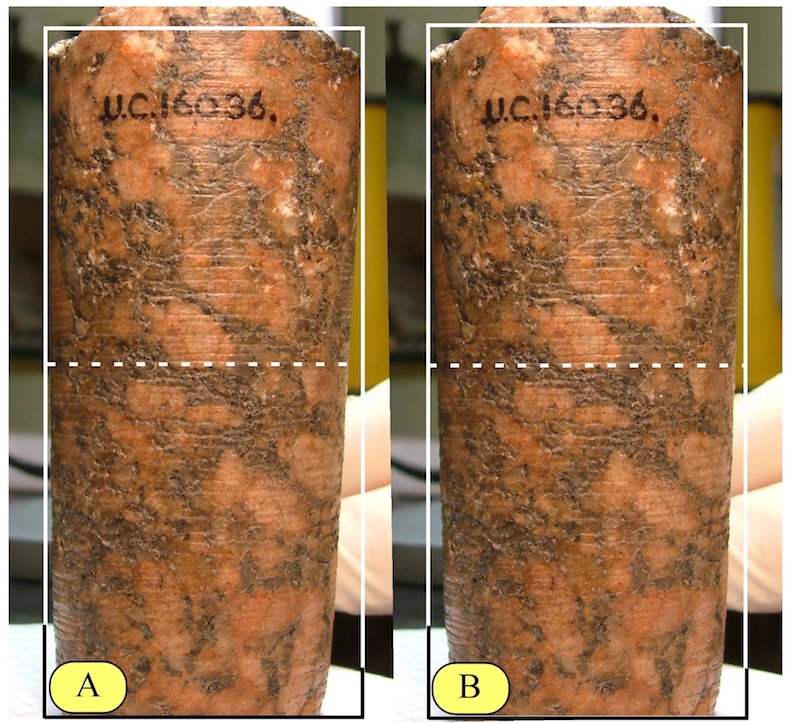 Figure 11. Tilted orientation of Core 7