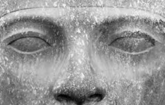 Figure 4.2. Signs of a tool's path on a statue of Ramses?