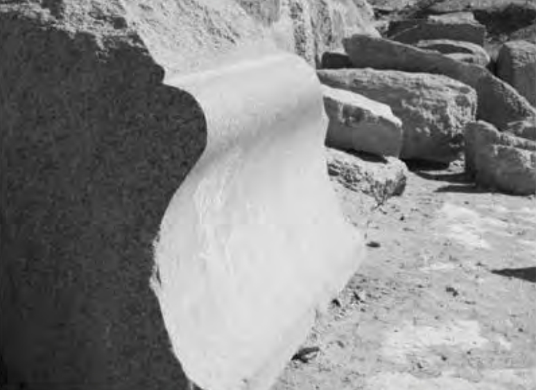 Figure 6.13. Granite block outside the Valley Temple