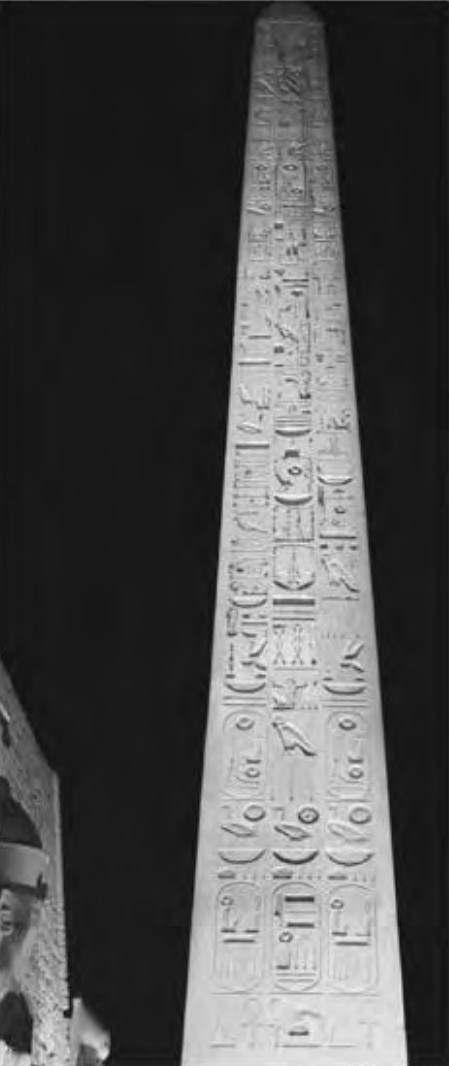 Figure 9.2. The obelisk outside the Temple of Amun Mut Khonsu at Luxor
